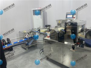 寧波廖老板酥餅機生產(chǎn)線已調(diào)試完畢，已投入生產(chǎn)